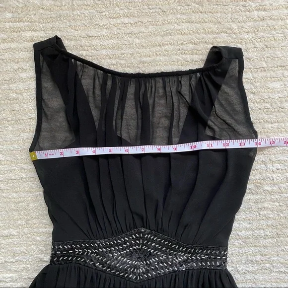 Little Mistress chiffon black dress - Picture 11 of 16